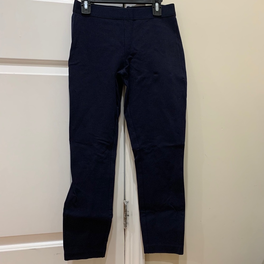 J Crew Stretchy Navy Blue Pants